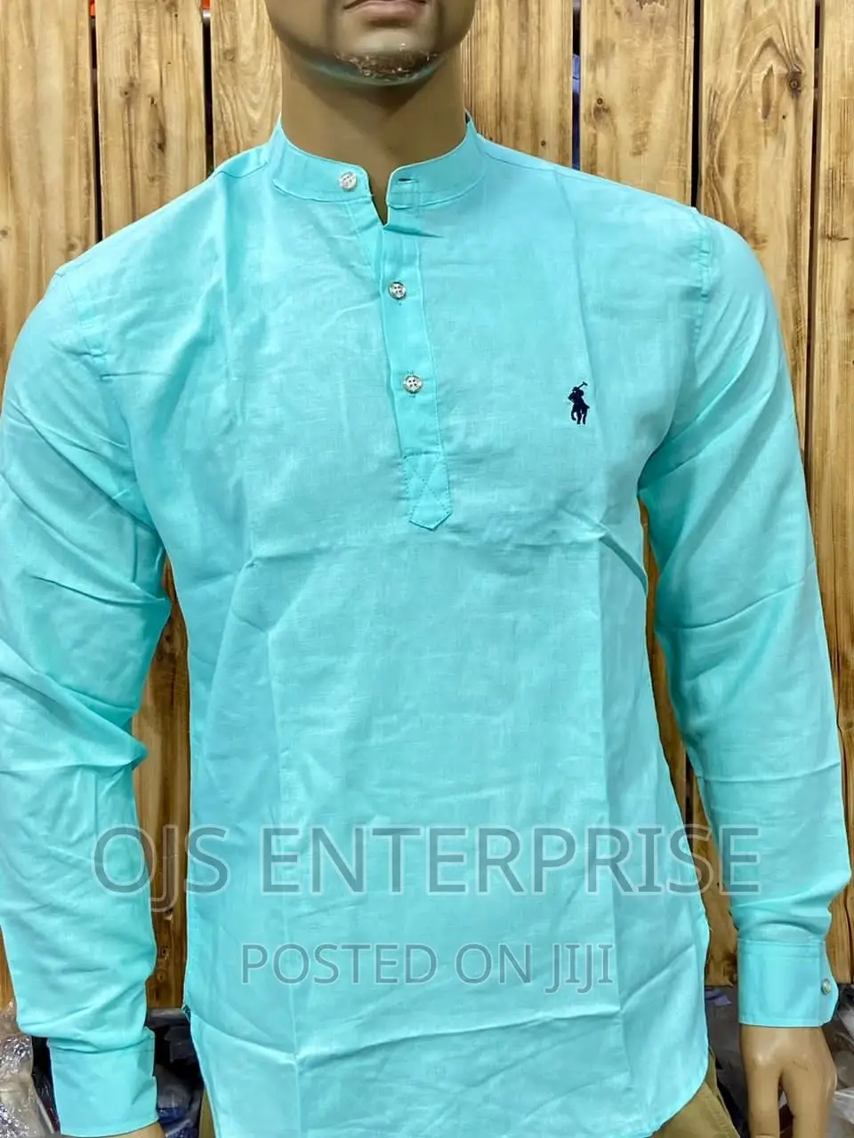 Collarless Men Shirts