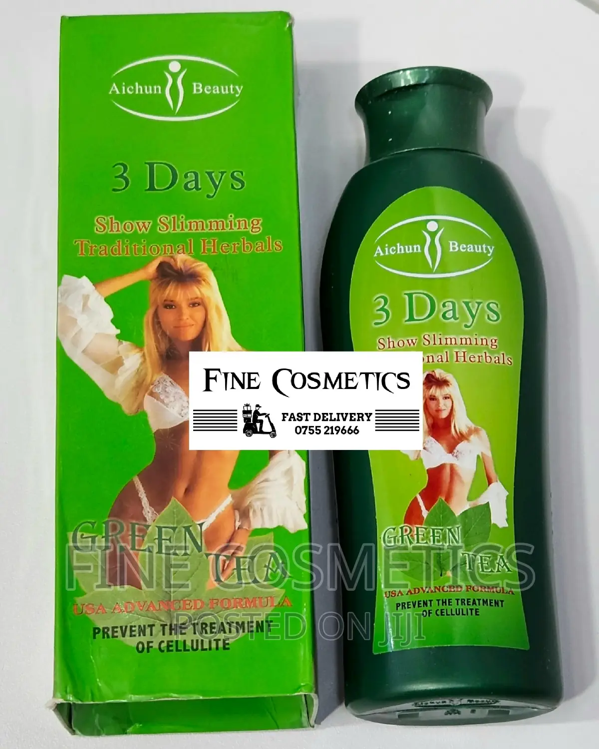 3days Green Tea Traditional Herbal Slimming Cellulite Cream