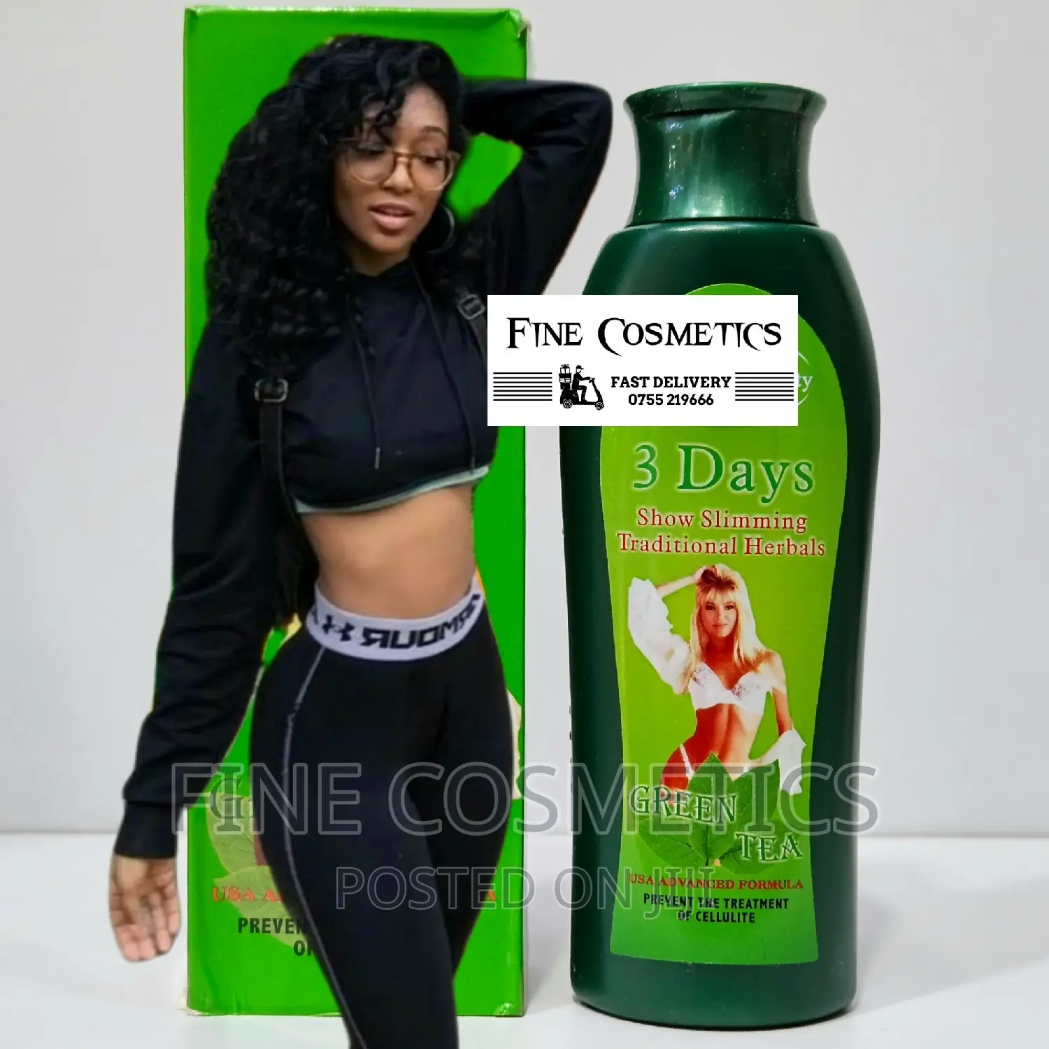 3days Green Tea Traditional Herbal Slimming Cellulite Cream