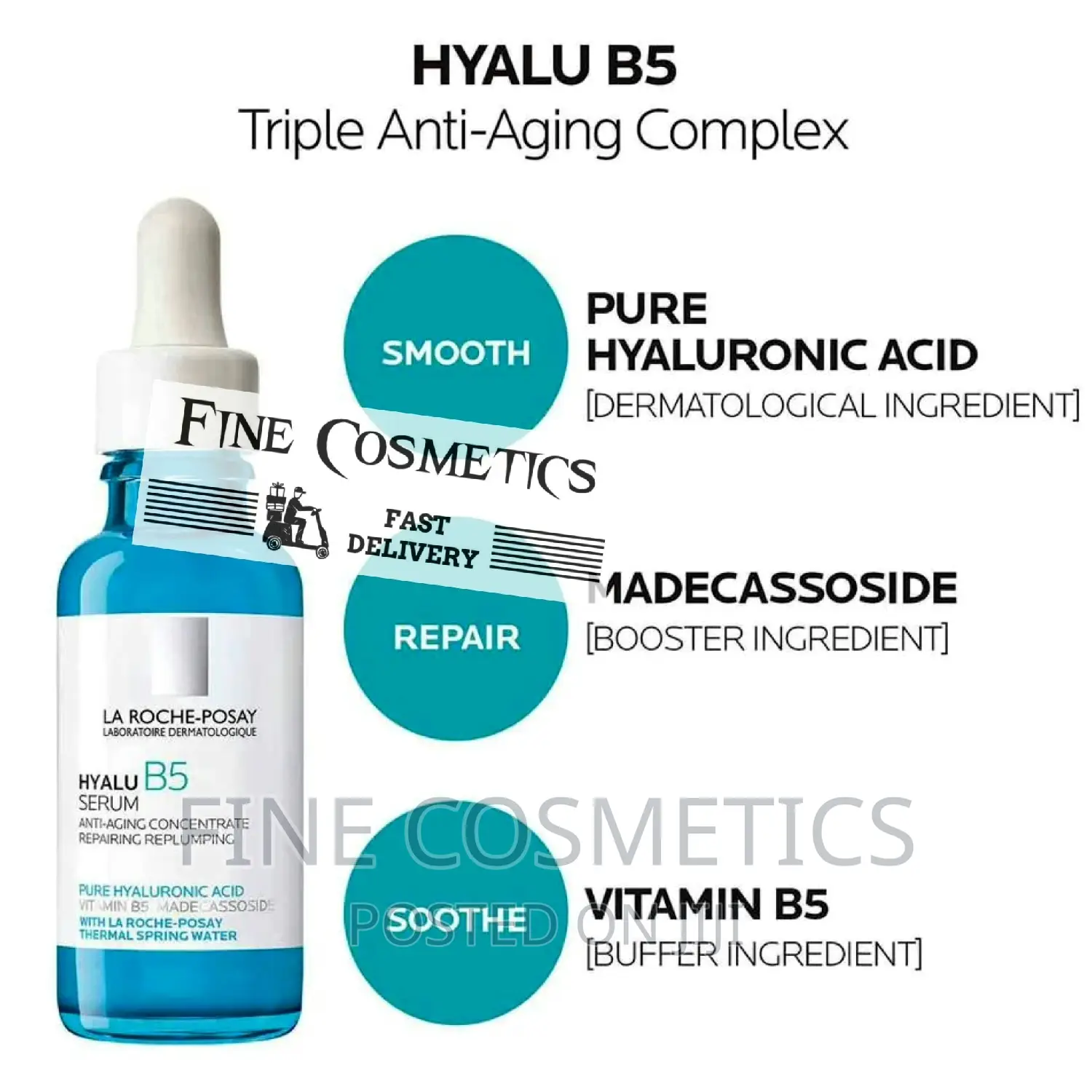 Original Laroche Posay Hyalu B5 Pure Hyaluronic ACID Serum
