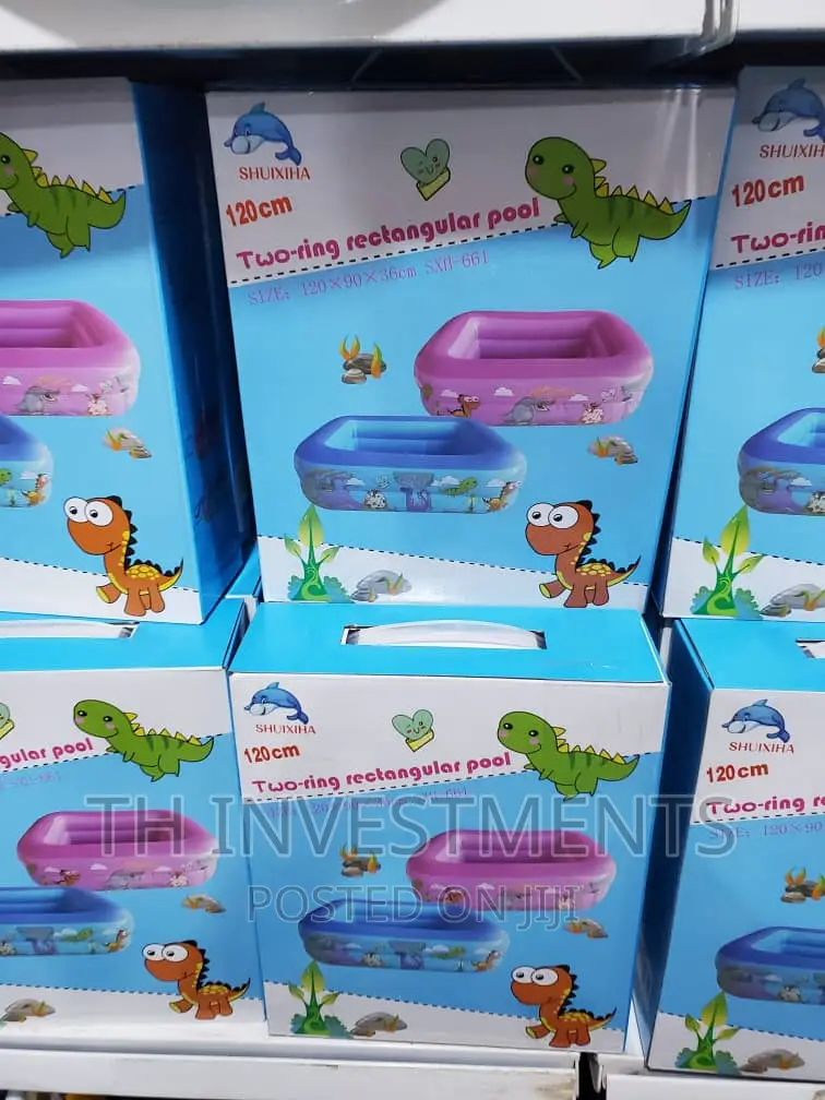 Kids Rectangular Inflatable Swimming Pool.