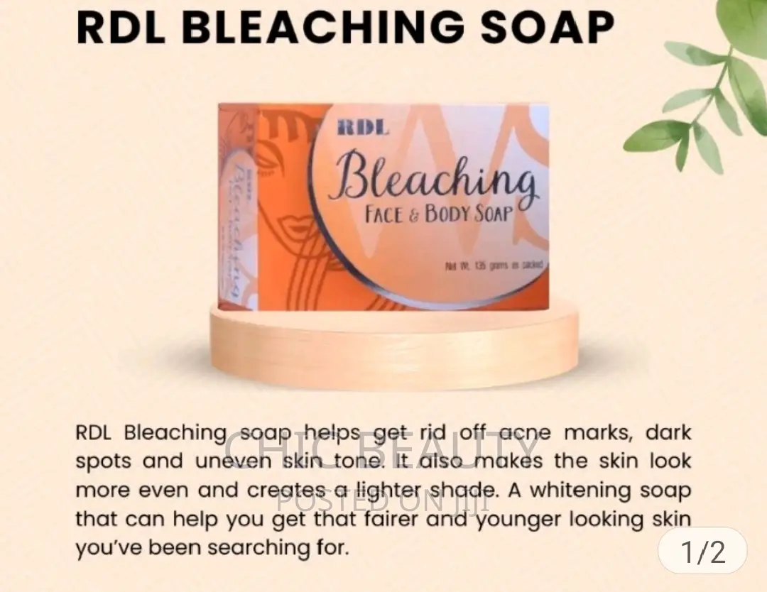 RDL Face and Body Bleaching Soap,Uneven Skin,Dark Spots,Acne