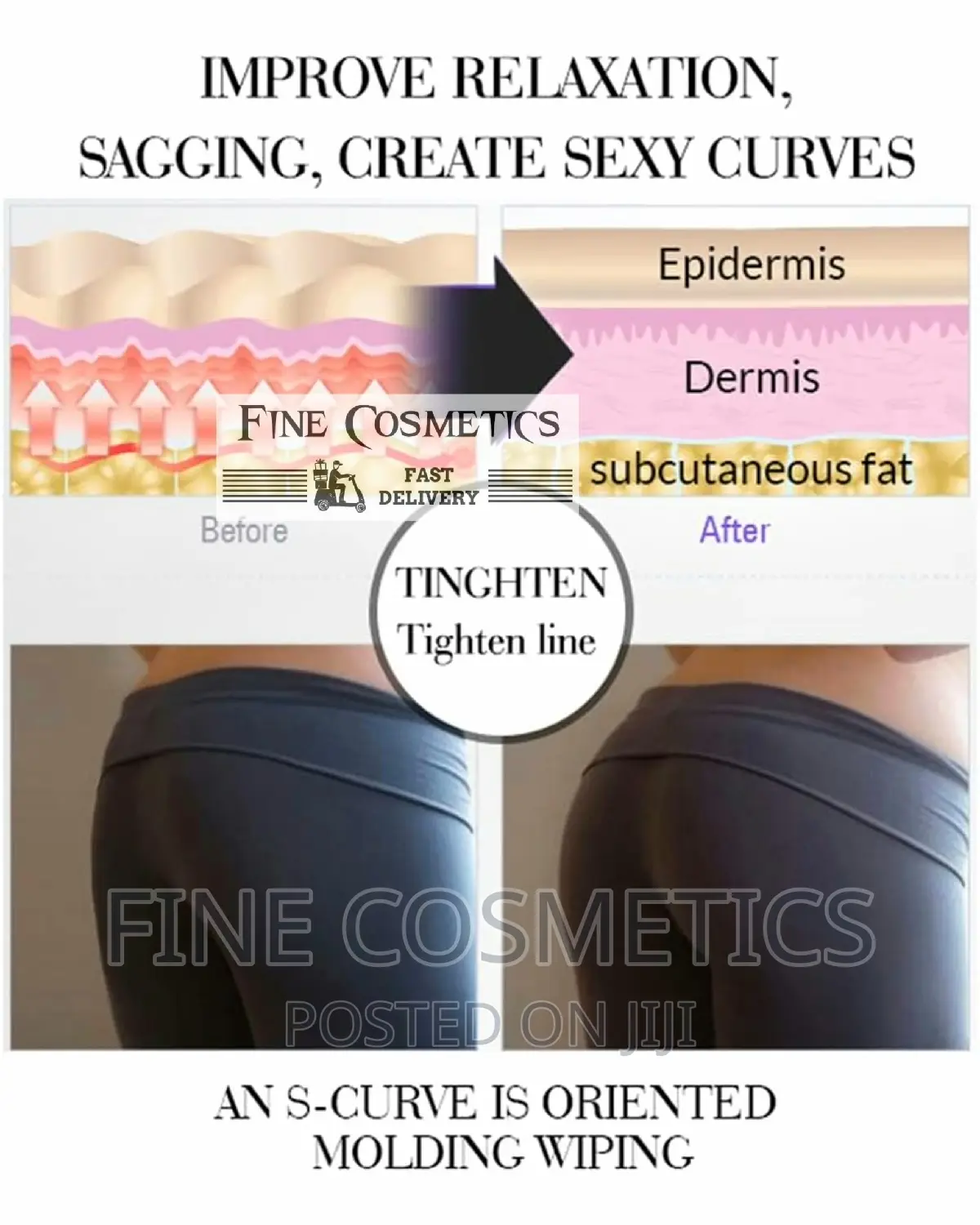 Hip Up Firming Cream Booty Lifting And Curvy Figure Shaping