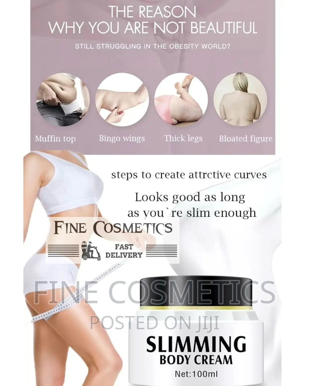 Slimming Body Cream Fat Burning + Firming Weight Loss Cream