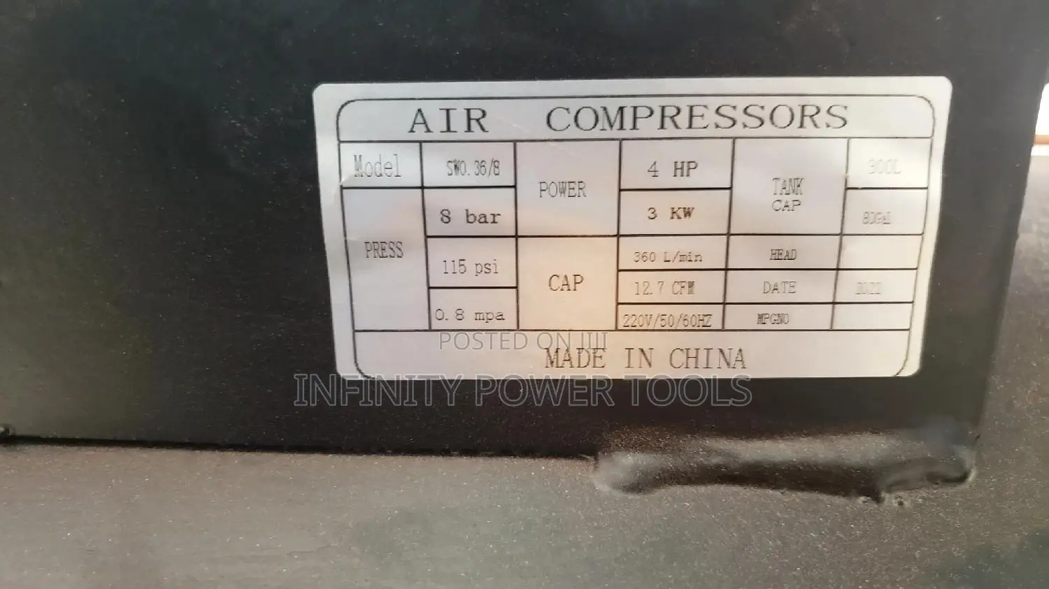 Jialile Air Compressor 300l