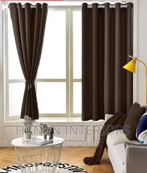 Curtains in Coffee Brown