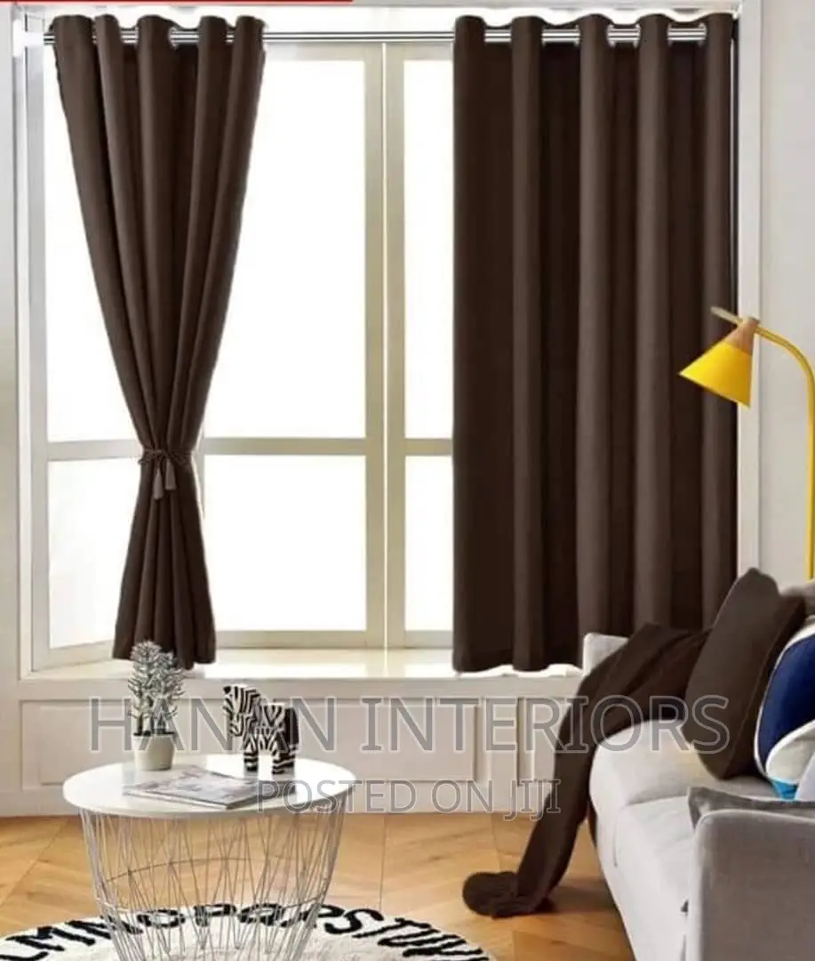 Curtains in Coffee Brown