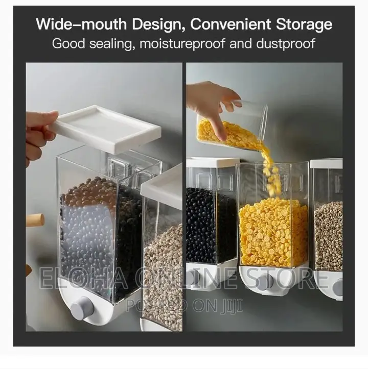 3pcs Wall Mounted Cereal Dispenser