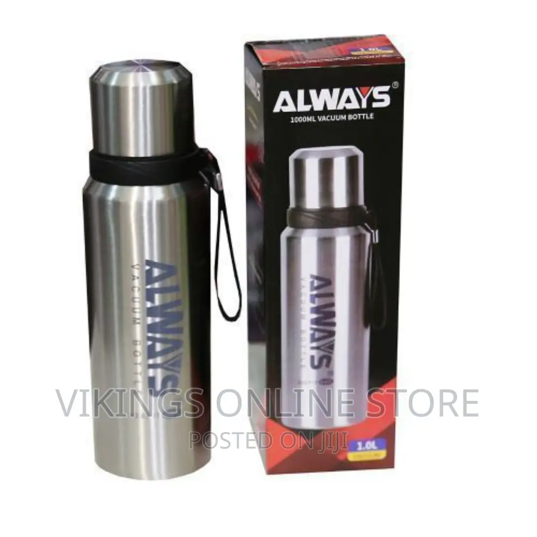 Always Vacuum Flask 1ltre- Silver