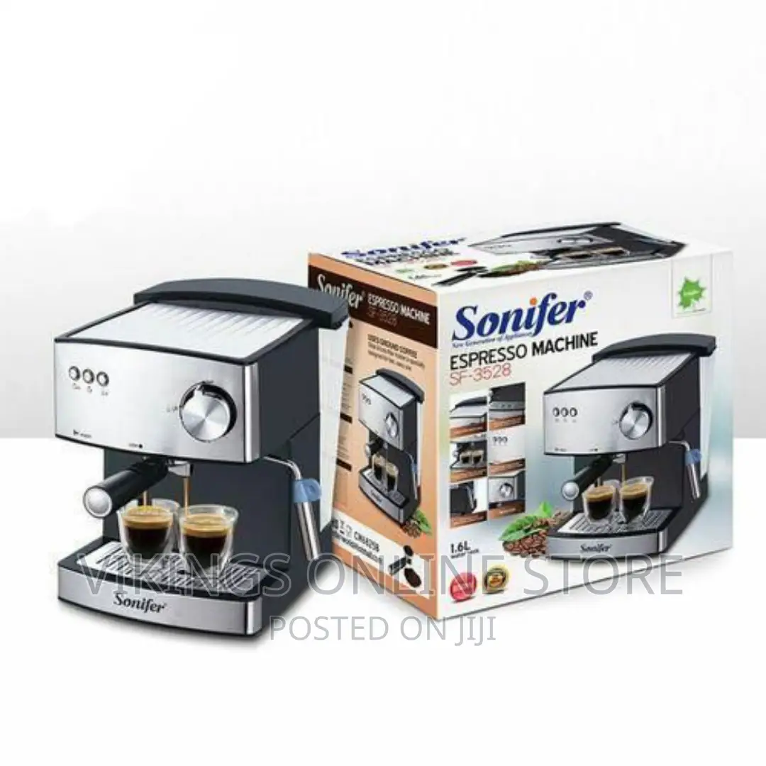 Sonifer Espresso/Coffee Machine - Black,Silver