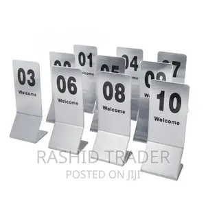 Table Number Card for Hotels and Restaurants