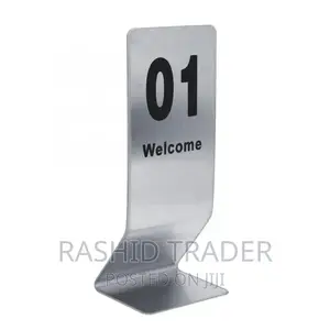 Table Number Card for Hotels and Restaurants