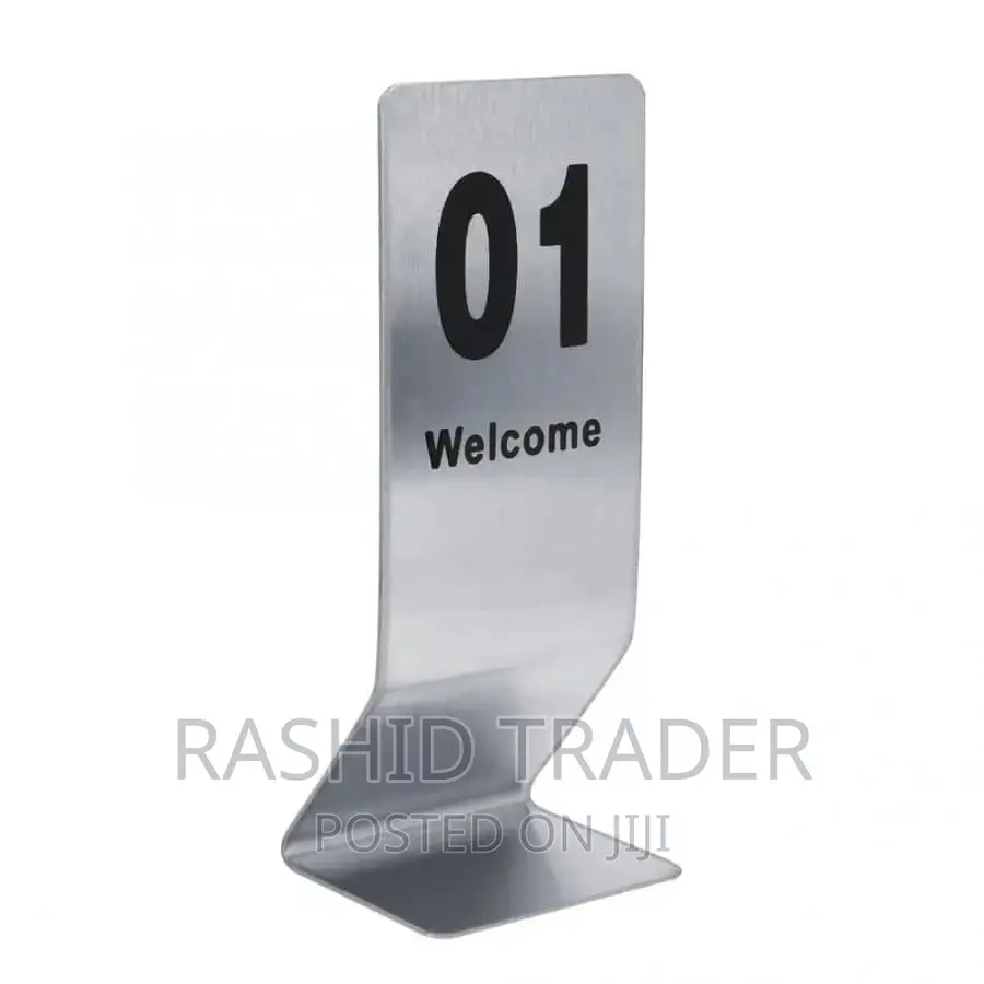Table Number Card for Hotels and Restaurants