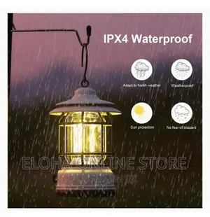 Rechargeable Waterproof Camping Light With Hook