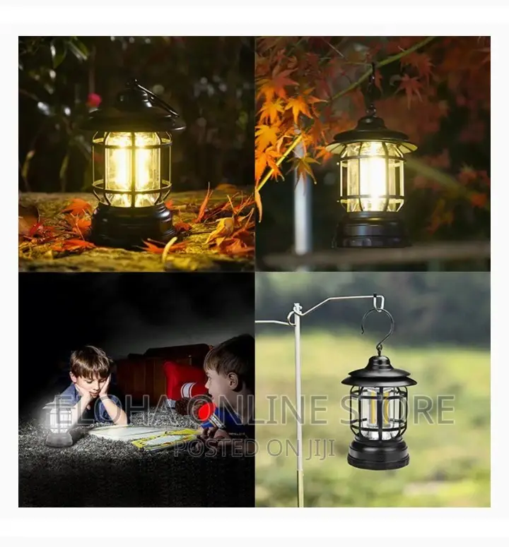 Rechargeable Waterproof Camping Light With Hook