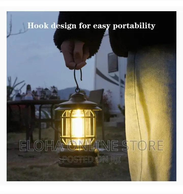 Rechargeable Waterproof Camping Light With Hook