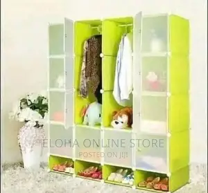 4 Column Plastic Wardrobe/Closet