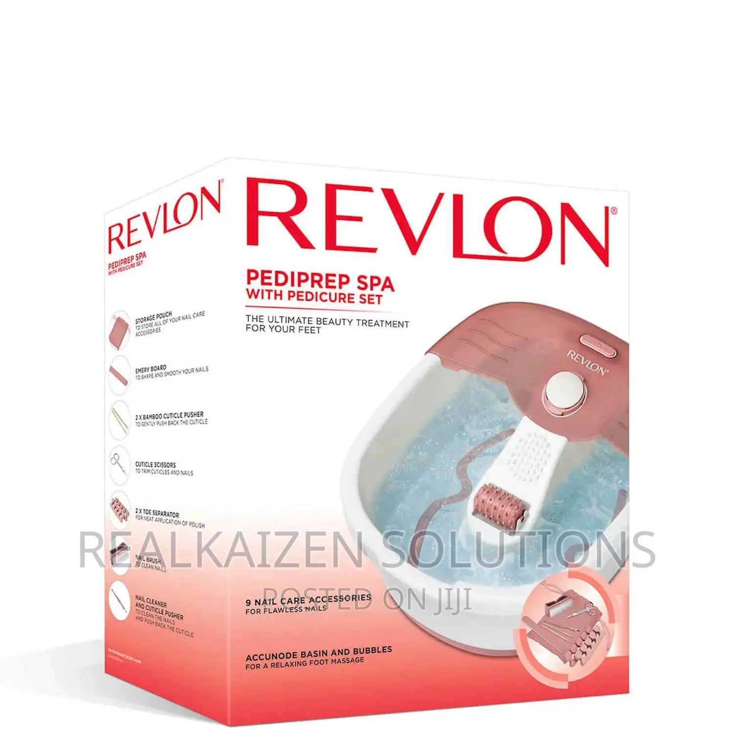 UK REVLON Pediprep Foot Spa With Pedicure Set