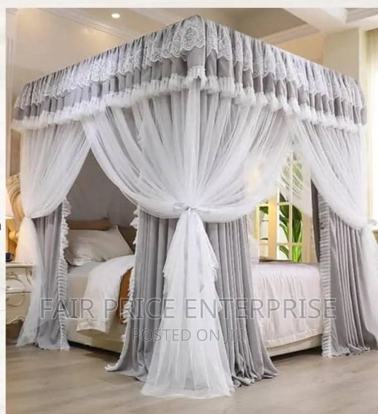 4stands Mosquito Nets With Curtains 5*6