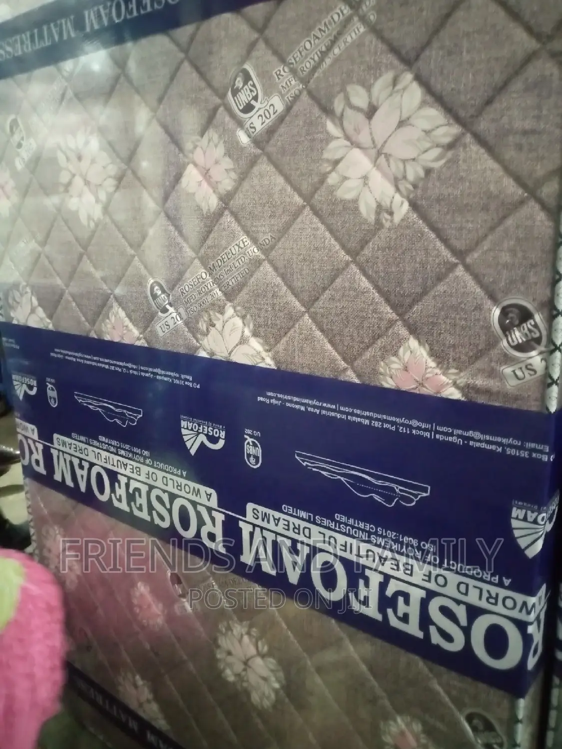 Rose Foam Mattress 6*6*8.Inches