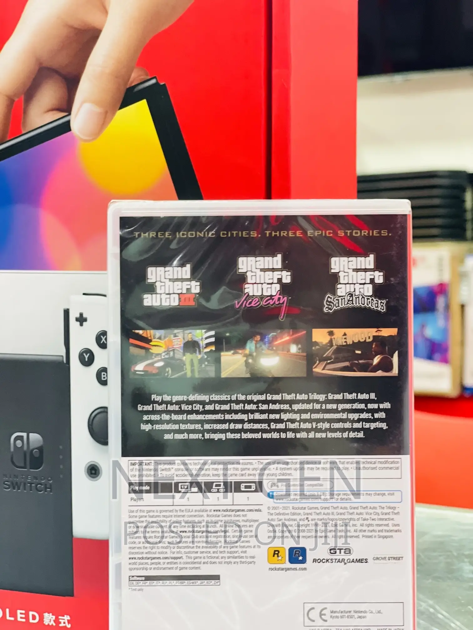Nintendo Switch Oled With Gta Triology