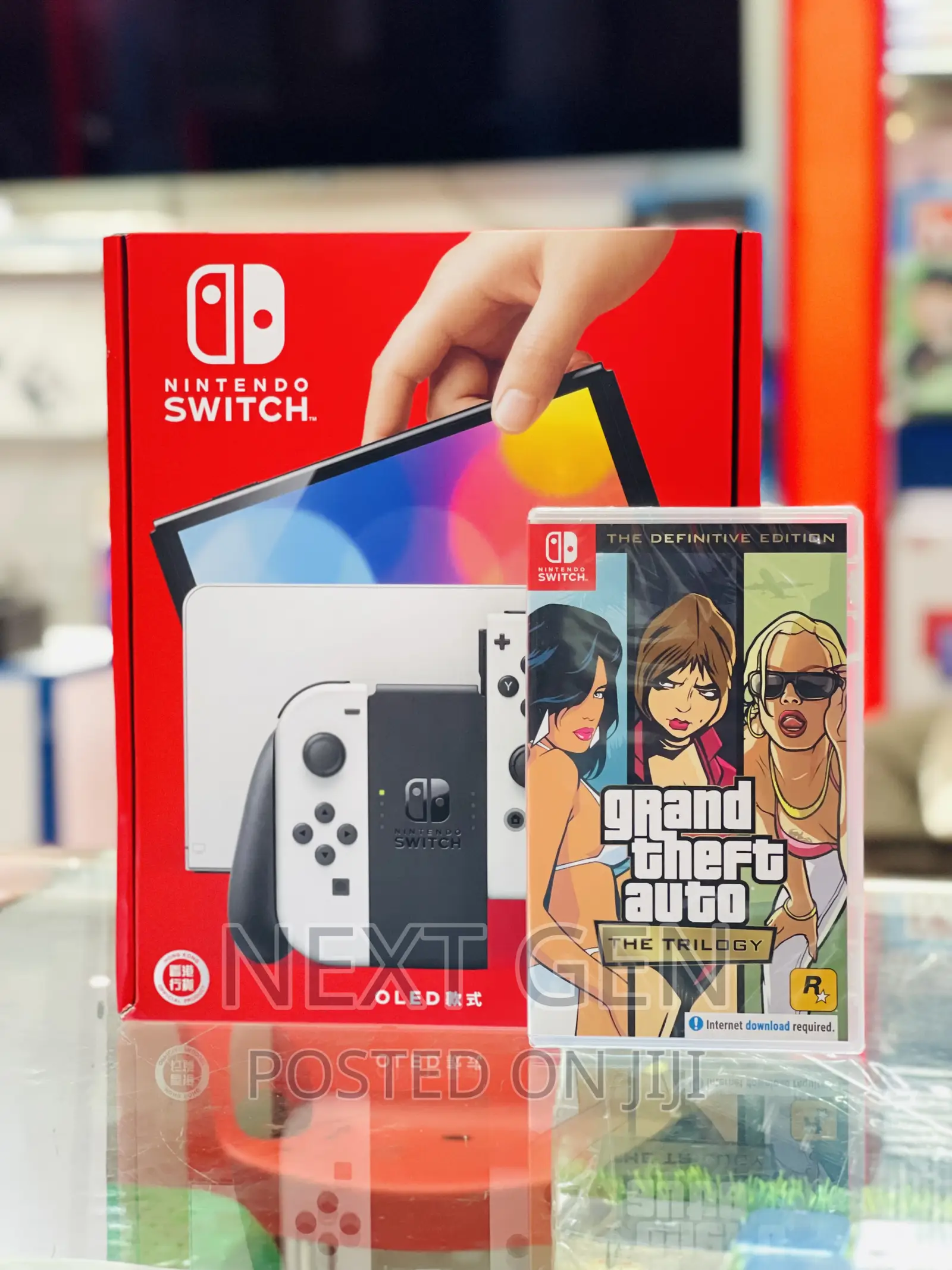 Nintendo Switch Oled With Gta Triology