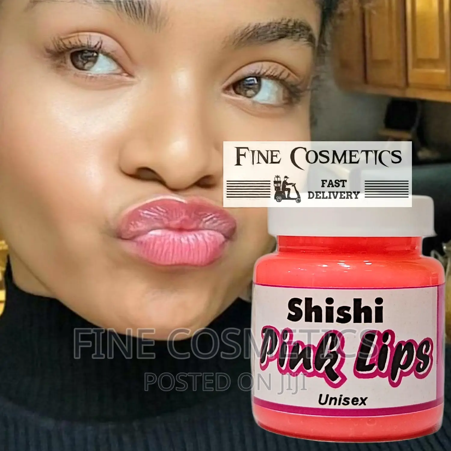 Pink Lips Scrub and Pink Lip Balm, Dark Lips Whitening Set