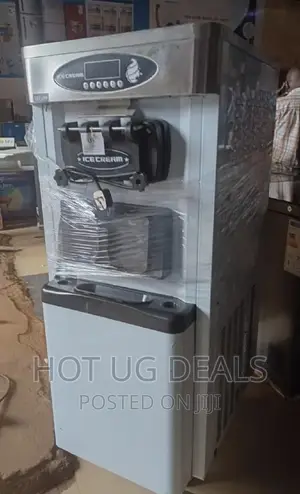 Commercial Ice Cream Machine Maker 3 Flavor Head - Silver