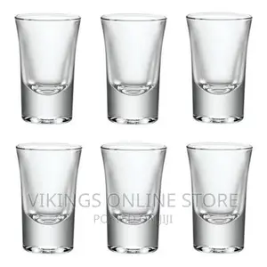 6 Pieces of Heavy Base Shot Glasses - Colorless