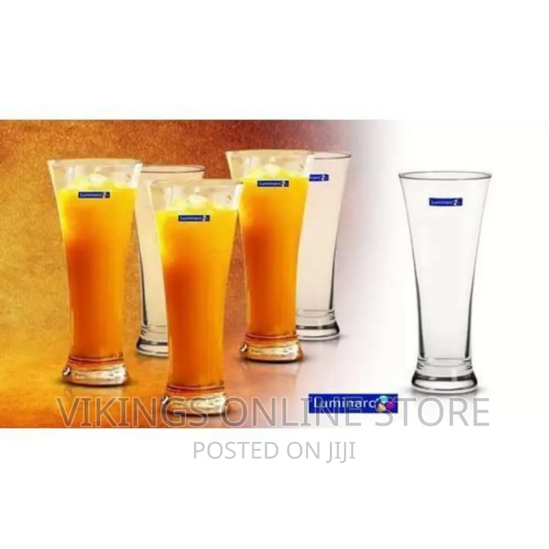 6 Pieces Dubai Glasses Set - Transparent