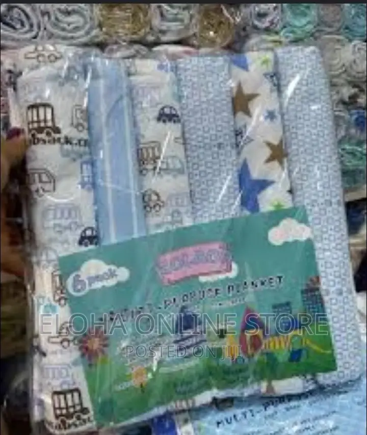6 Soft Cotton Baby Bedsheets
