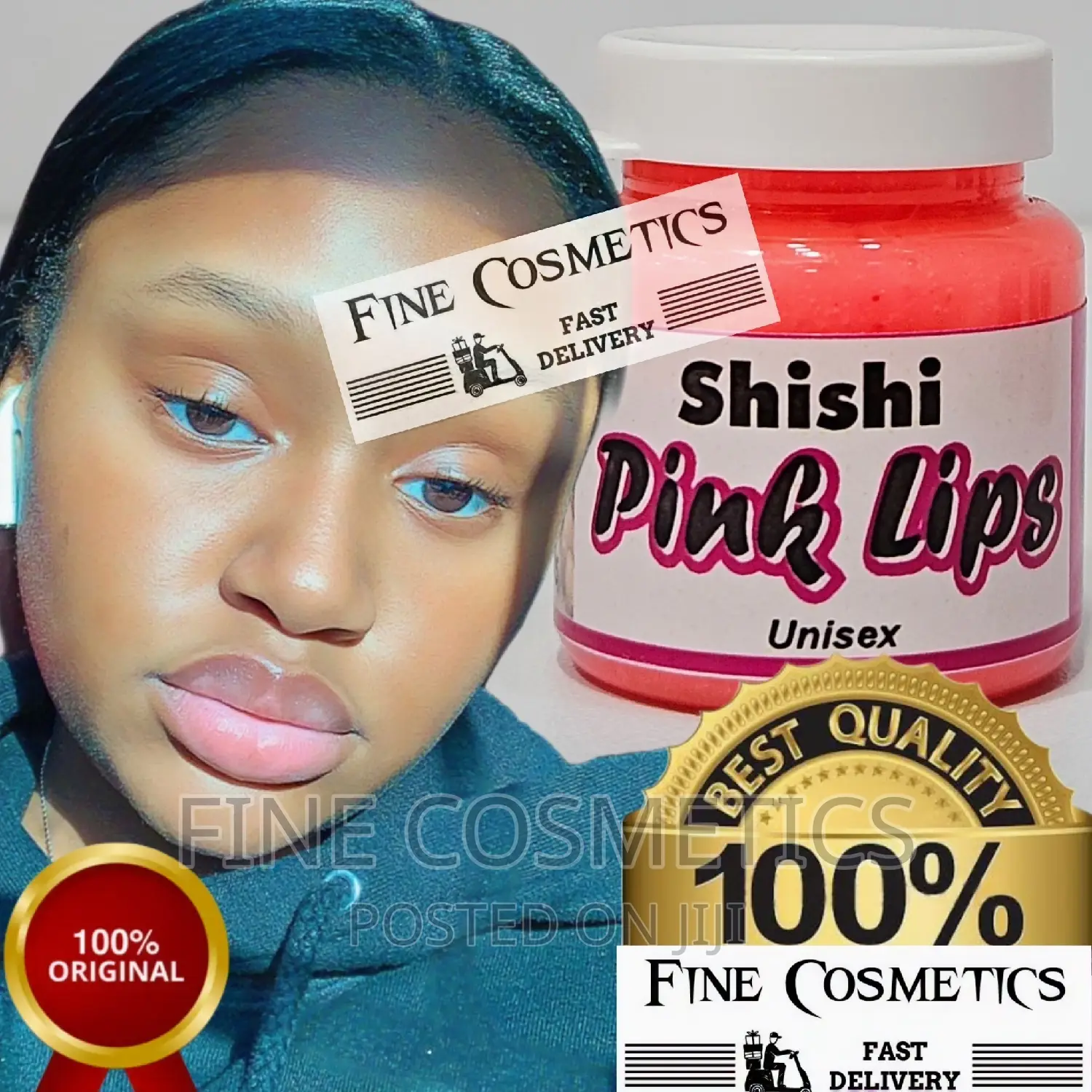 Pink Lips Unisex Lipbalm Therapy Whitening Lipbalm By Shishi