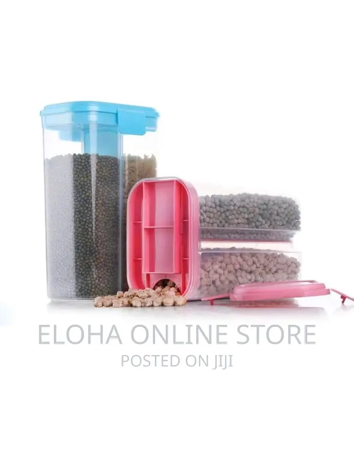 2 Partition Airtight Plastic Storage Box
