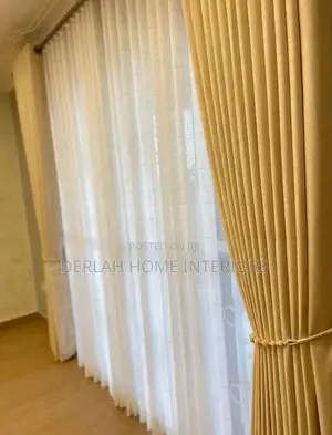 Fancy Turkish Yellow Curtains (Each Complete Meter )