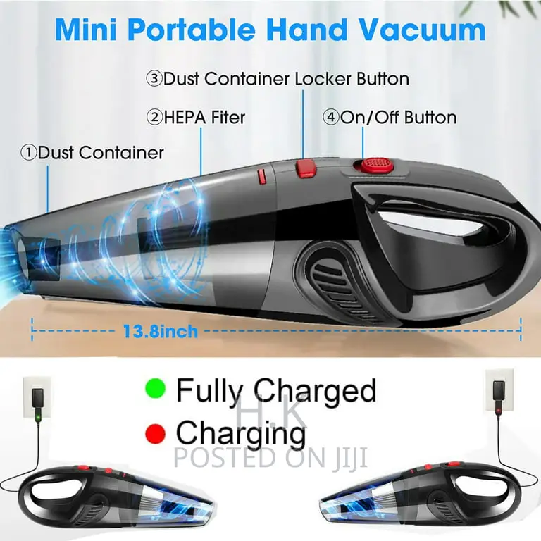 Rechargeable Handheld Dry-Wet Vacuum Cleaner ( Cordless )
