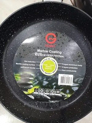 28cm Marble Coating Deep Frypan
