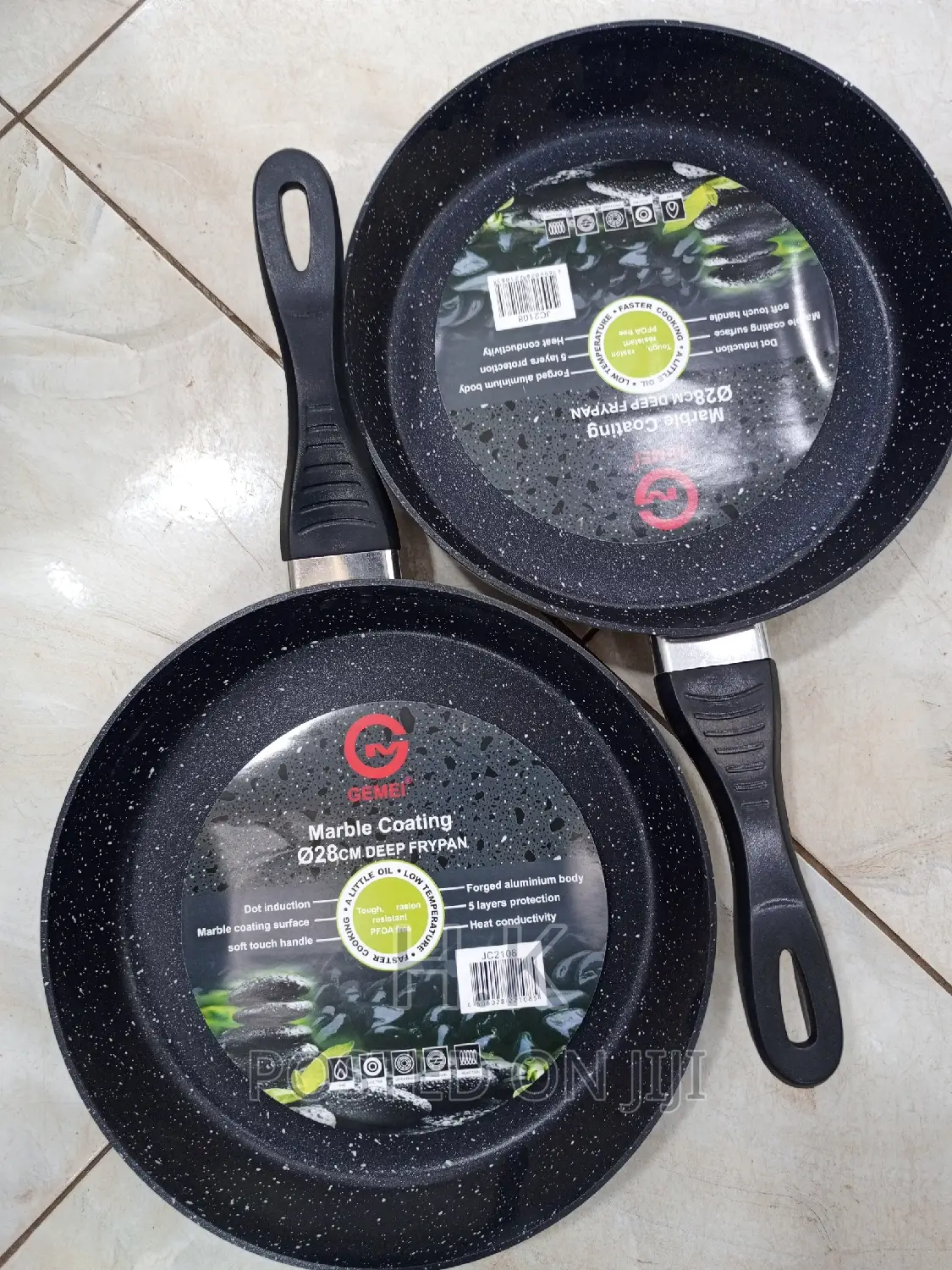 28cm Marble Coating Deep Frypan