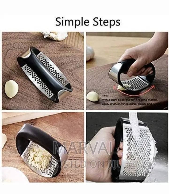 Stainless Steel Garlic Presser |Garlic Press