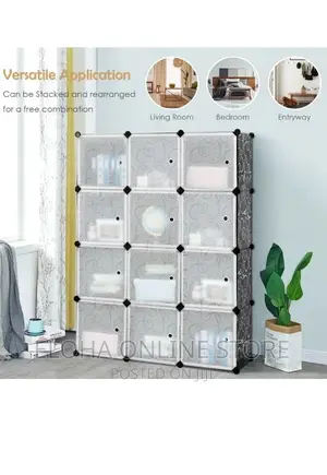 3 Column Plastic Wardrobe