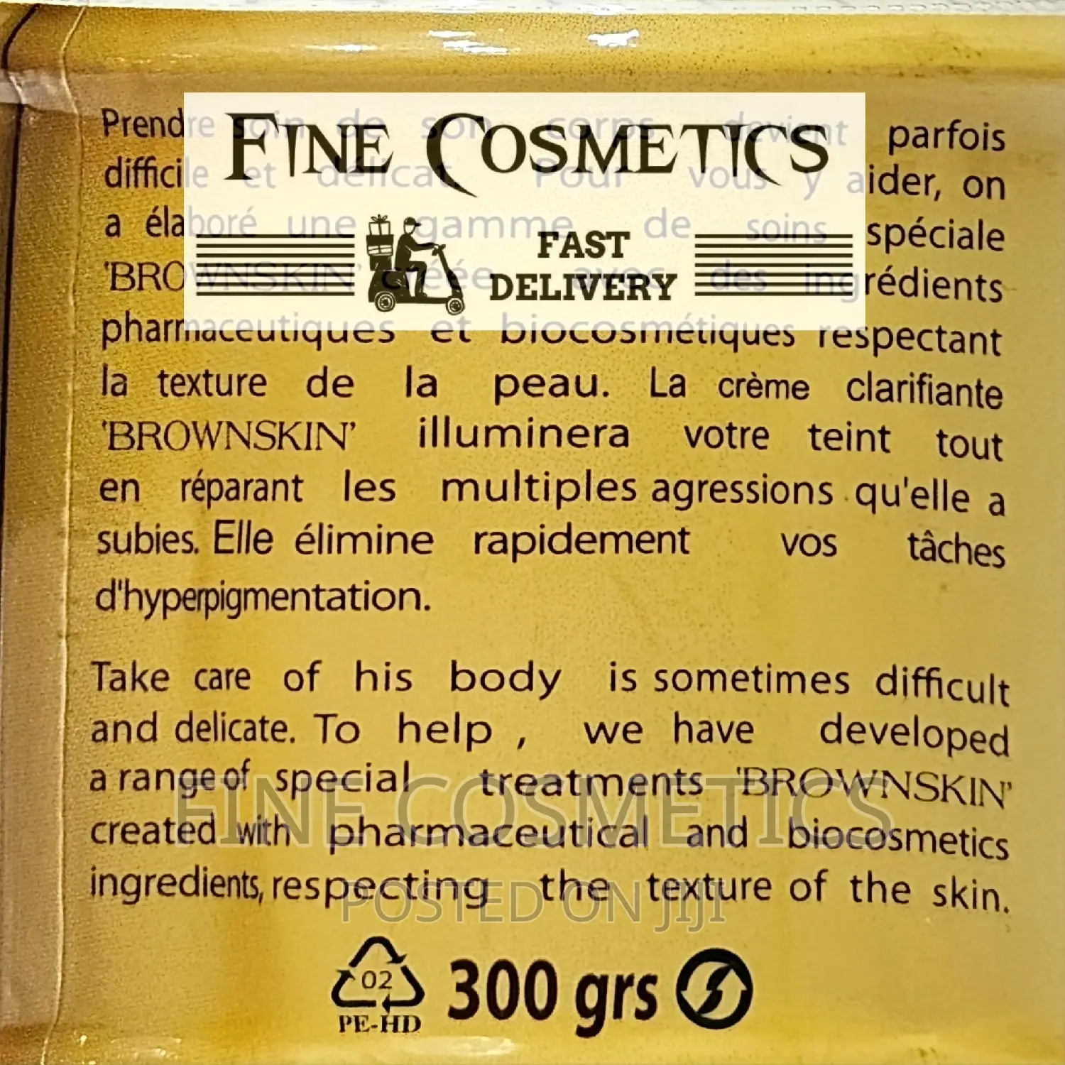 Brown Skin Gold Cream Omega 2-3-9 Anti-Darkspots Cream 300g