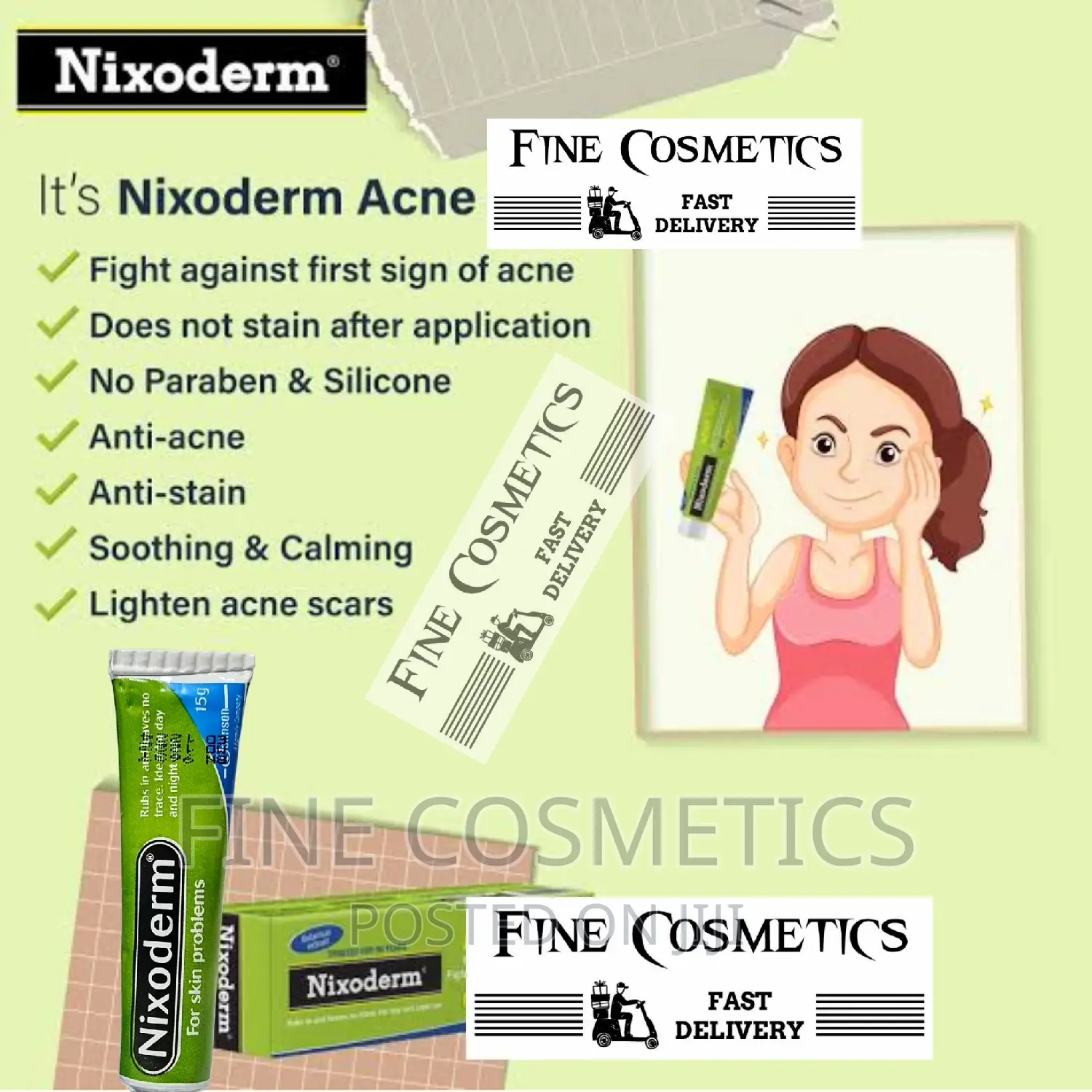 Original NIXODERM Ointment for Skin Problems: Eczema, Pimple