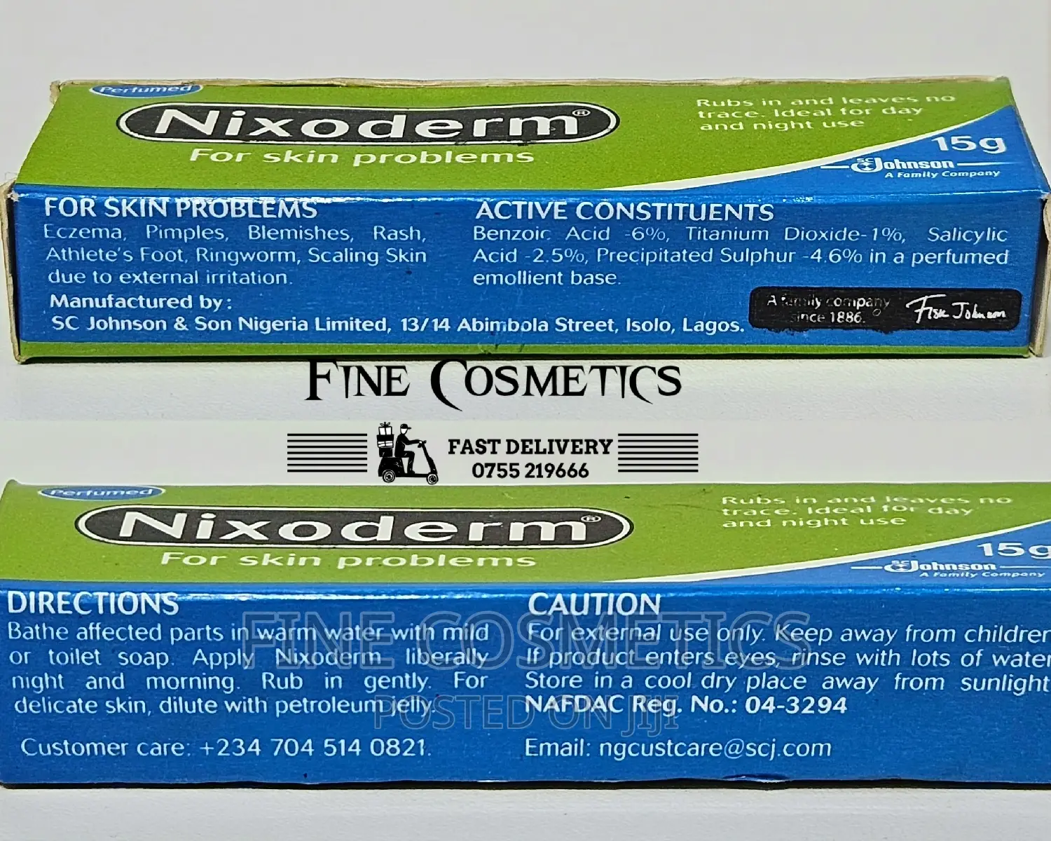 Original NIXODERM Ointment for Skin Problems: Eczema, Pimple
