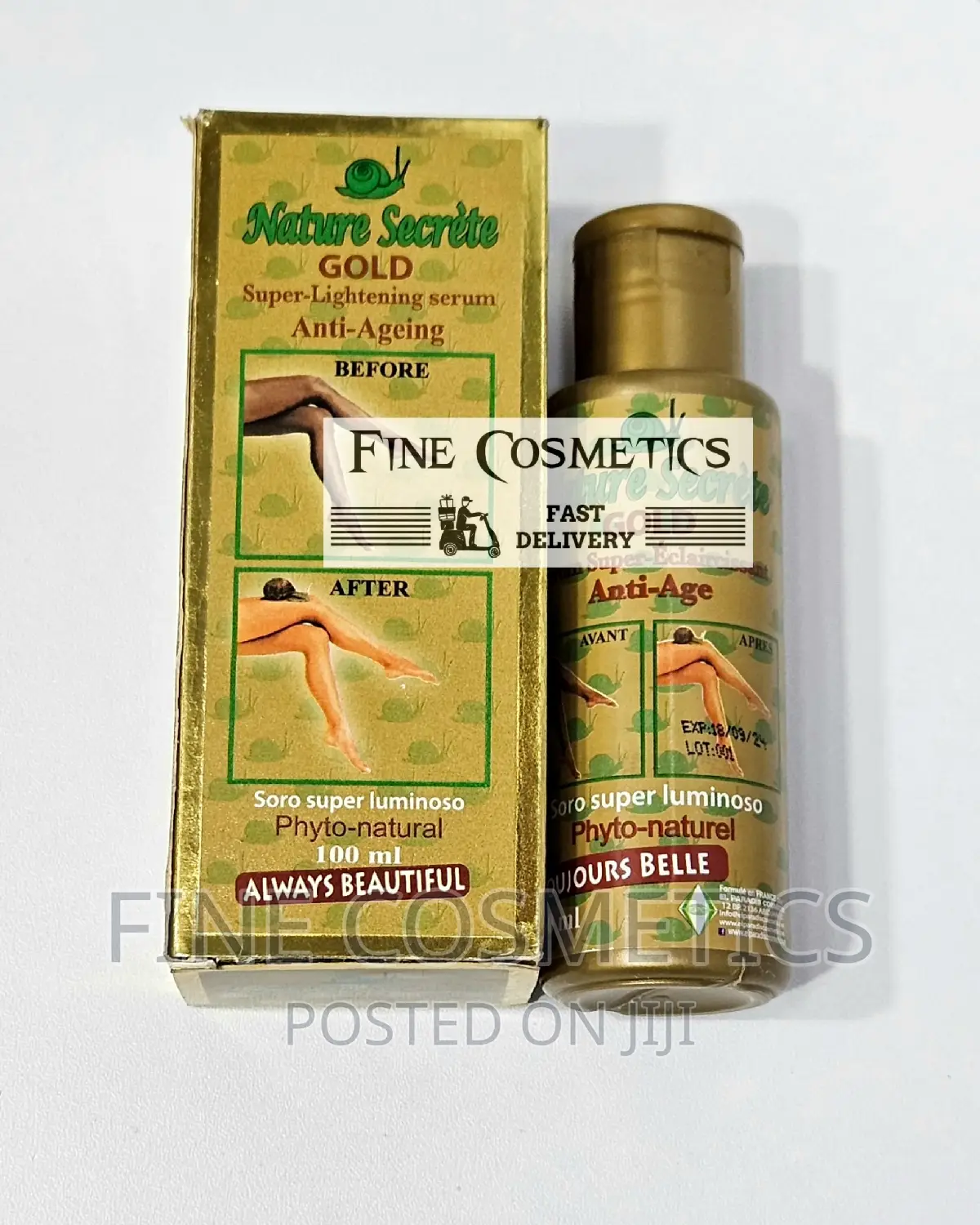 Nature Secrete Gold Super Lightening Anti-Aging Snail Serum