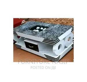 Center Table White and Black Available in Stock