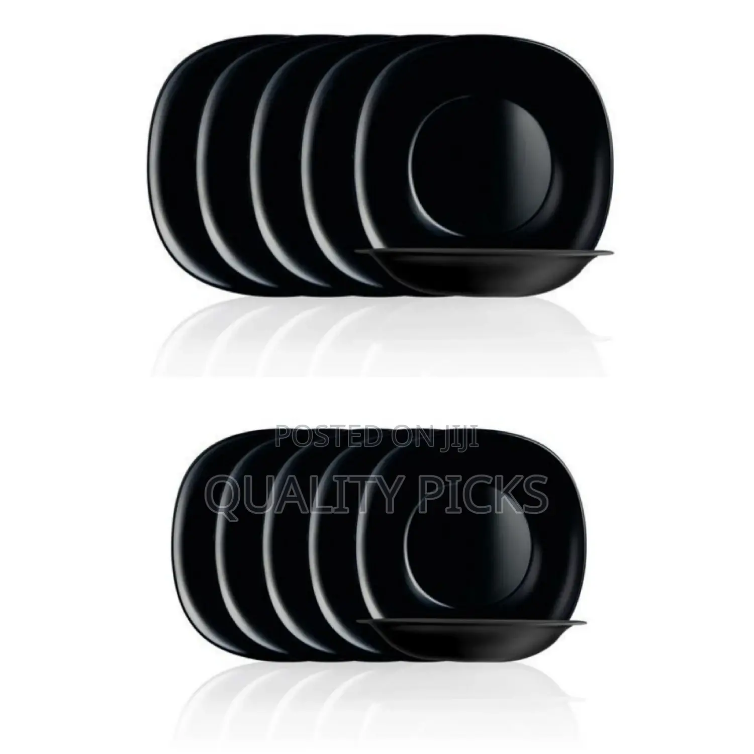 Dinner Set Black Plate