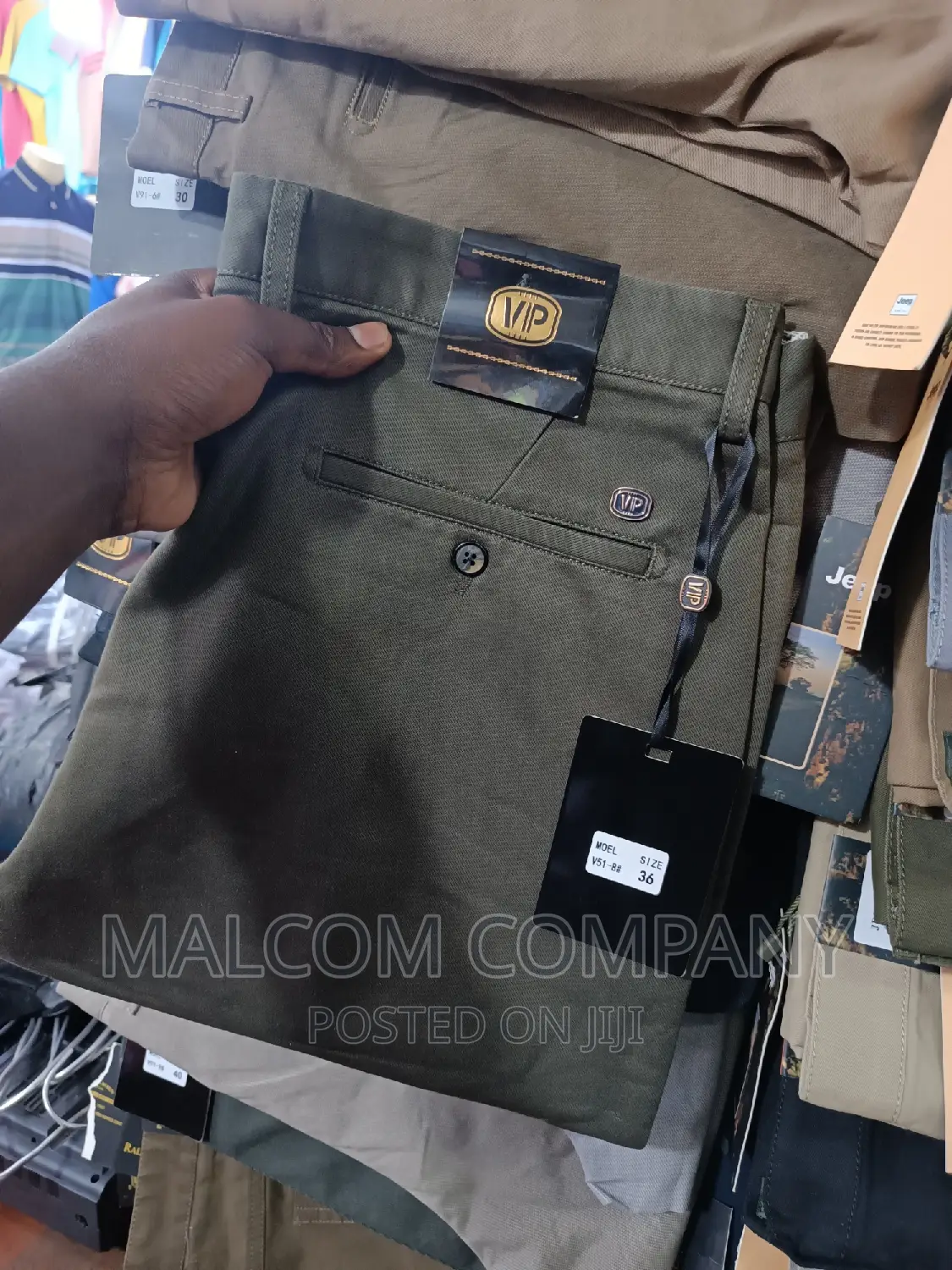 Men Classic Soft Kaki Pants/Trousers