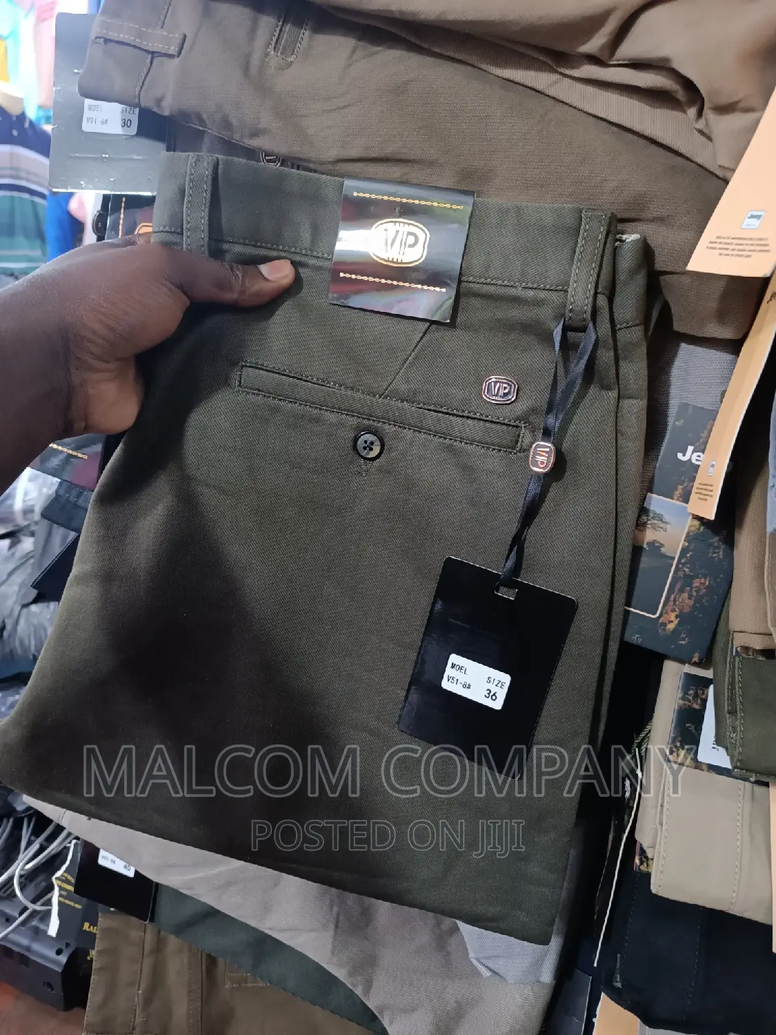 Men Classic Soft Kaki Pants/Trousers