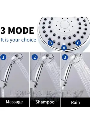 Handheld High Pressure Water Saving Shower Head