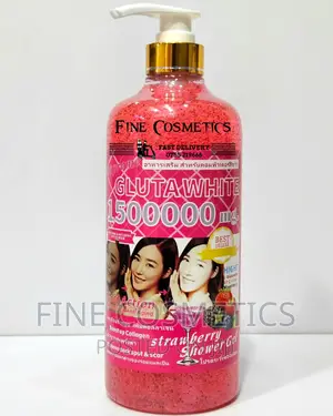 Supreme Glutawhite 1500000mg Whitening Strawberry Shower Gel