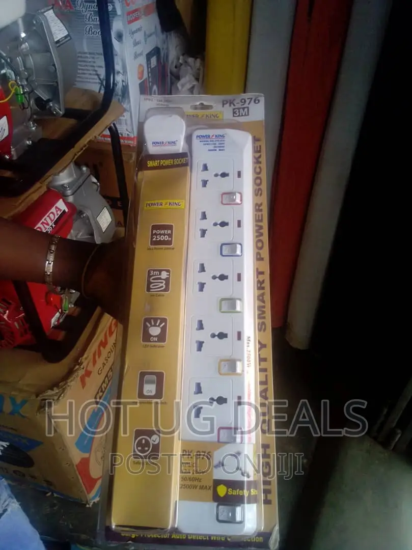 Power King 6 Ac Electric Extension Cable Overload Protection